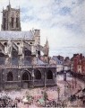 die Kirche des Heiligen jacues dieppe Regenwetter 1901 Camille Pissarro